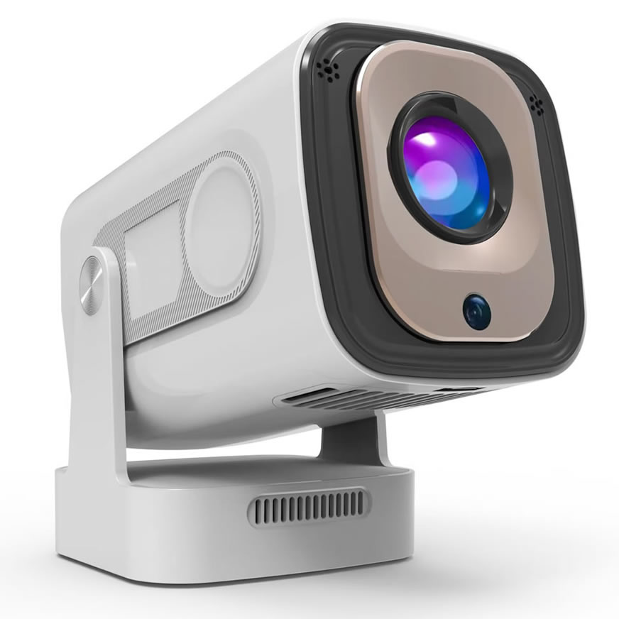 Proyector Inteligente ISMARTX17, Enfoque Automático y Corrección Trapezoidal Automática, 300ANSI HD Portátil para Hogar y Oficina