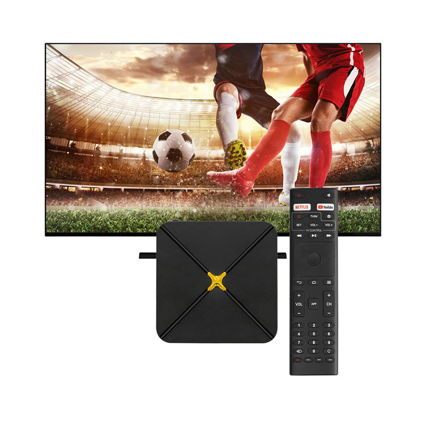 Boîte TV intelligente 4K HDR HLQ-Max | Lecteur multimédia réseau quadricœur haute vitesse