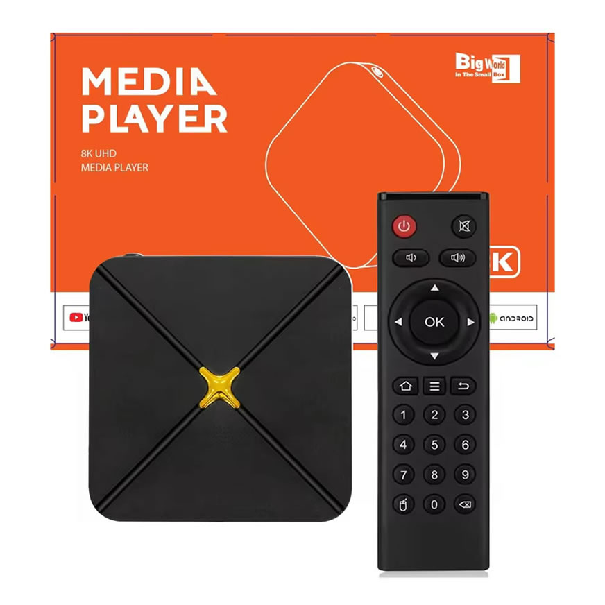 HLQ-Max 4K HDR Smart TV Box | Quad-Core High-Speed Network Media Player